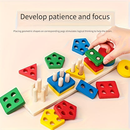 Educational Building Blocks Toys, With Bright And Colorful Geometric Shapes, Are Perfect For Developing Fine Motor Skills And Early Learning. They Make Ideal Gifts For Christmas And Halloween.