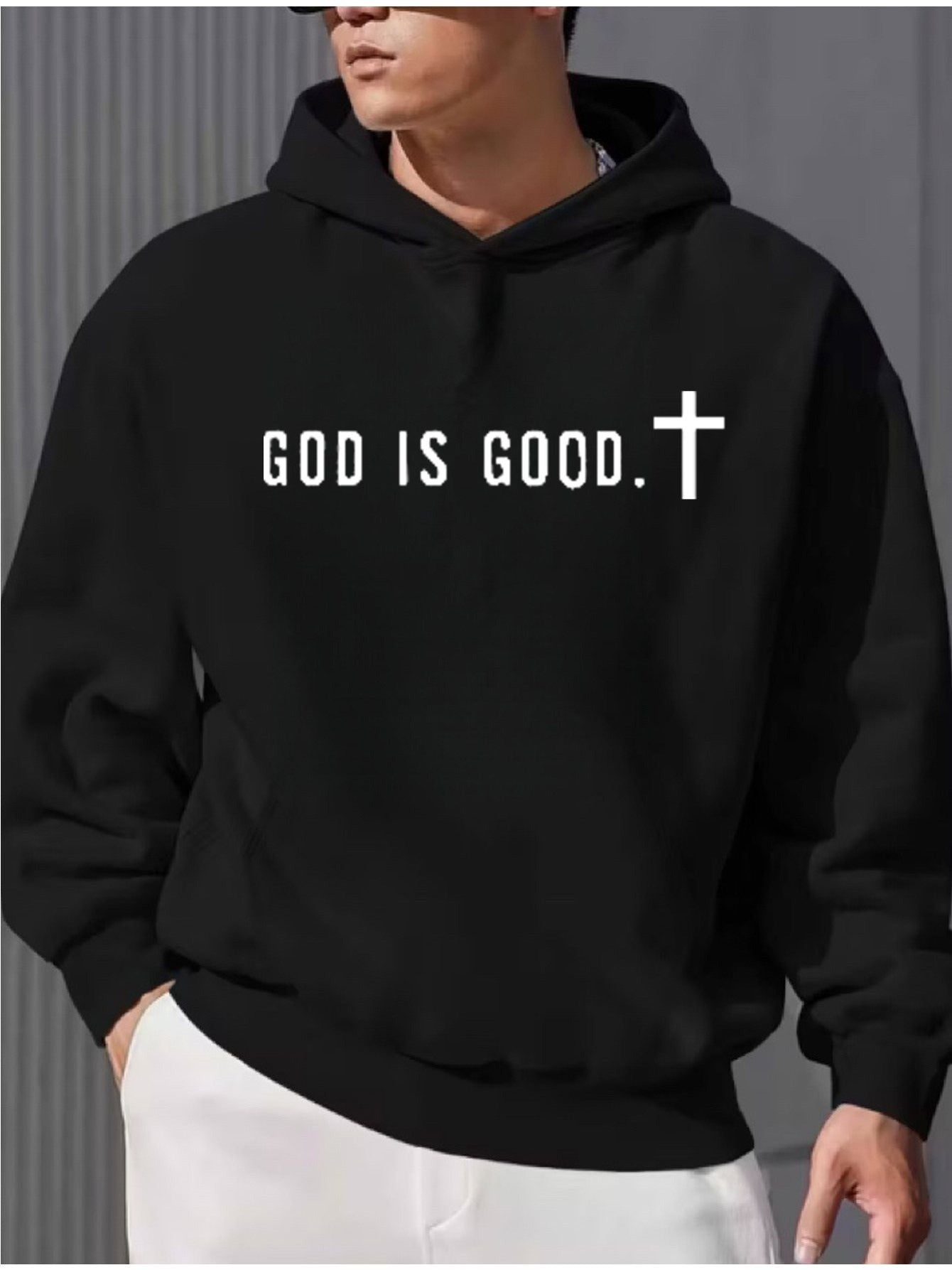 Hoodie Sweater in Solid Color with Print Loose Fit for Spring, Autumn and Winter, Christmas Halloween Valentine'S Thanksgiving Festive Streetwear, Soft Comfortable Versatile Casual Attire, Easy Care Machine Washable
