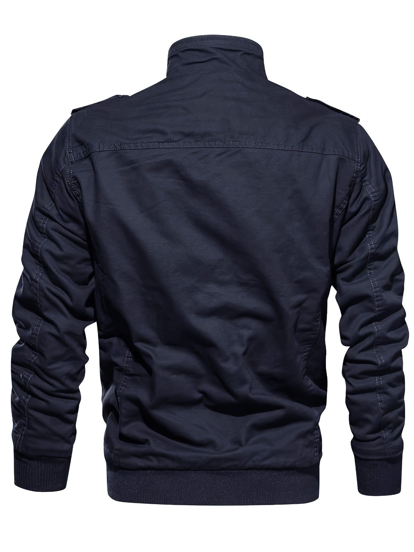 Men's Black Cotton Cargo Jacket - product view 15