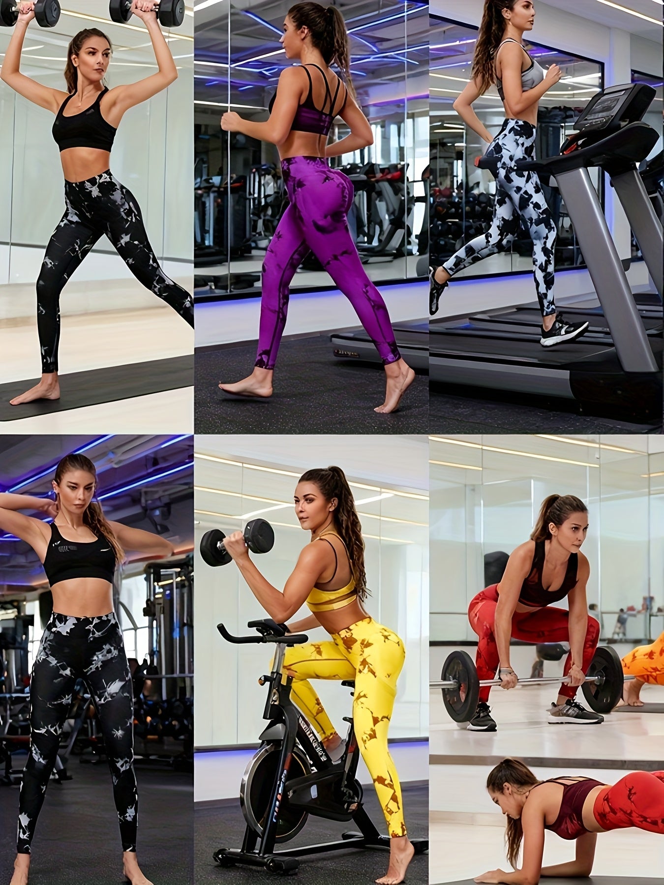 Women'S Tie Dye Yoga Pants High Waisted Scrunch Butt Workout Leggings Soft Stretchy Butt Lifting Tummy Control Yoga Leggings For Gym Running Fitness