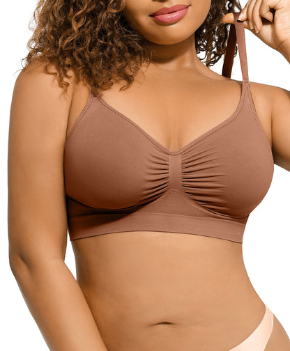 Women's Wireless Push Up Bra Stretch Comfort Bralettes No Underwire Bra Tshirt Bras Sports Bra