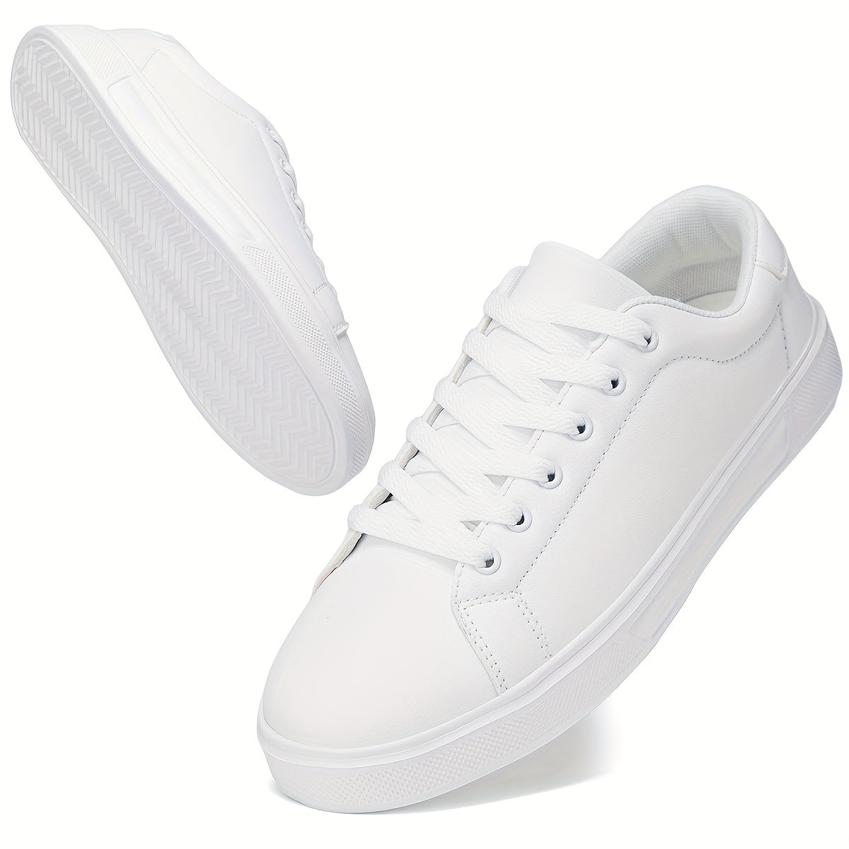 [Sneakers] Men'S Shoes 2025 Spring New White Shoes Breathable Sports Leisure Trendy Casual Shoes Hot Style