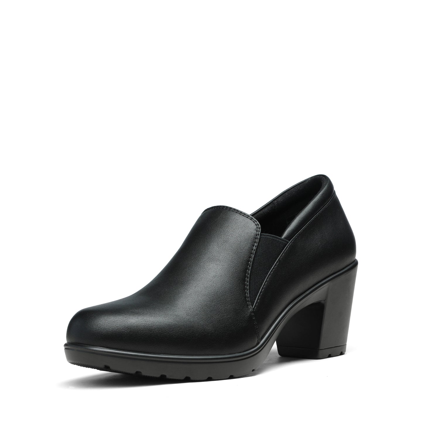 Women's Low Chunky Block Heels Pumps Comfortable Slip-On Heeled Loafers Dress Work Shoes For Office Business Comfortable Loafers Shoes Low Chunky Block Heel Pumps