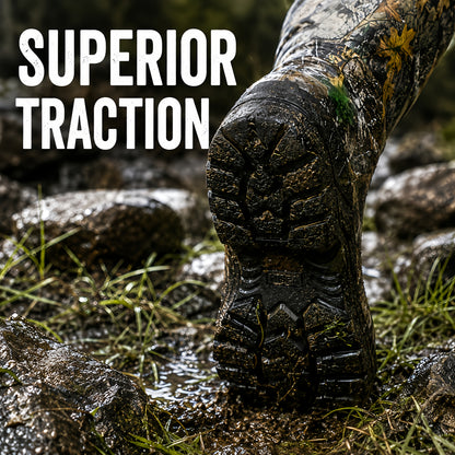 Sneakers, New Upgraded High-quality High Quality Insulated Camouflage Hunting And Fishing Boots, 6mm Neoprene Hunting And Fishing Boots. Durable And Warm Comfortable Outdoor Boots, Suitable for Hunting, Fishing, Hiking, And Outdoor Adventures.