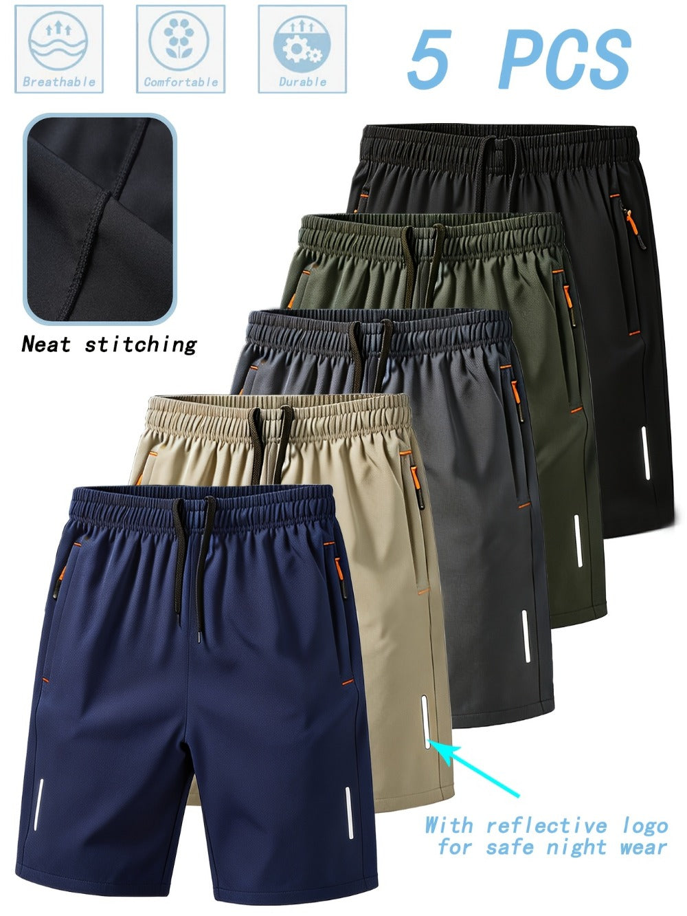 Girls' Athletic Shorts - Quick-Dry 5