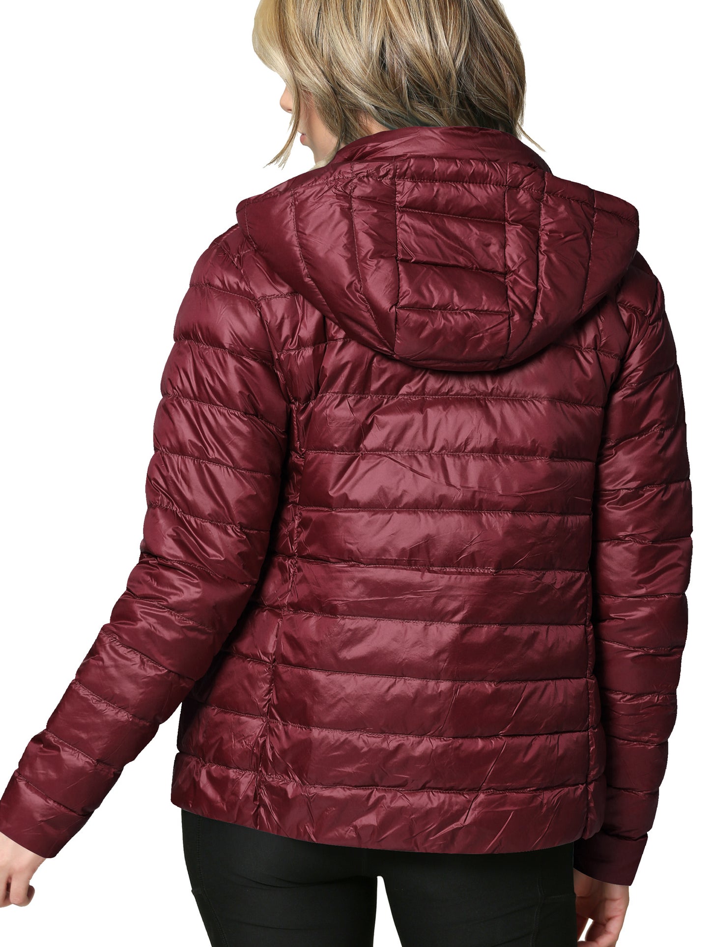 Women's Ultra Light Weight Packable Down Jacket with Removable Hood