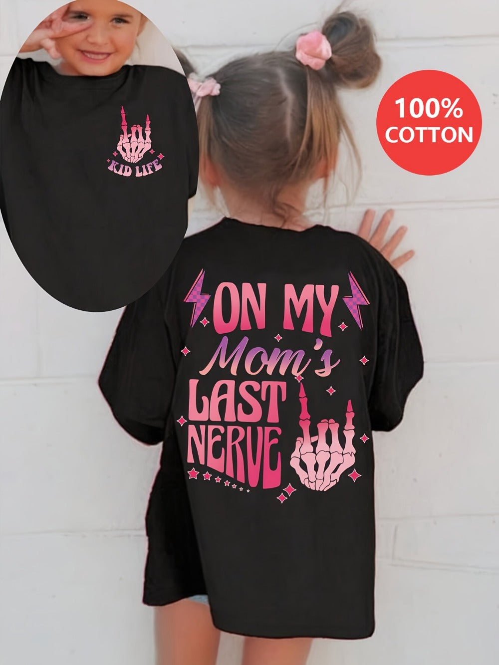 Girls' Graphic T-Shirt - Short Sleeve Summer