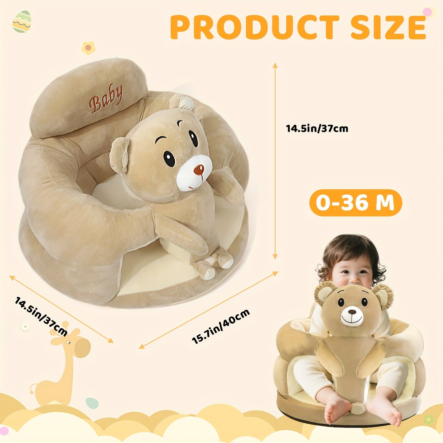 Baby Sitting Support, Baby Seats For Sitting Up 0-12 Months, Baby Sofa Chair For Infants, Sit Me Up Floor Seat For Baby, Baby Sit Up Chair