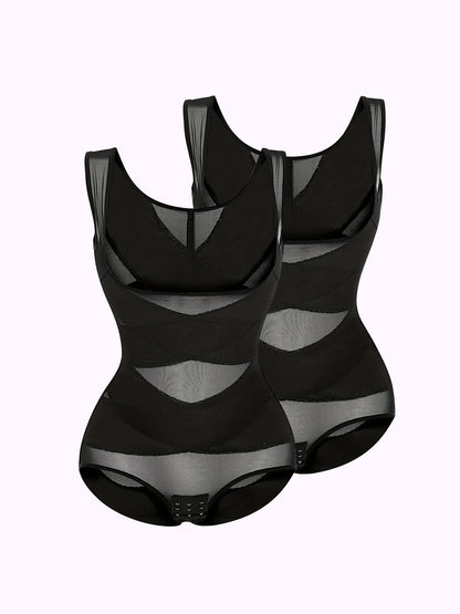 2pcs Women'S Shapewear Bodysuit Tummy Control Butt Lifting High Waist