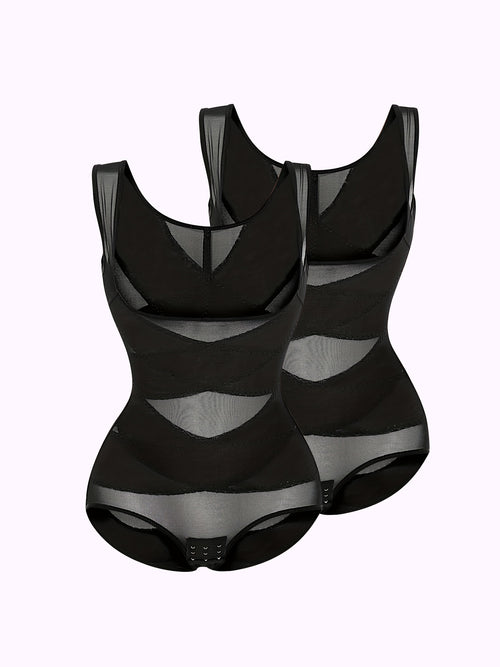 2pcs Women'S Shapewear Bodysuit Tummy Control Butt Lifting High Waist