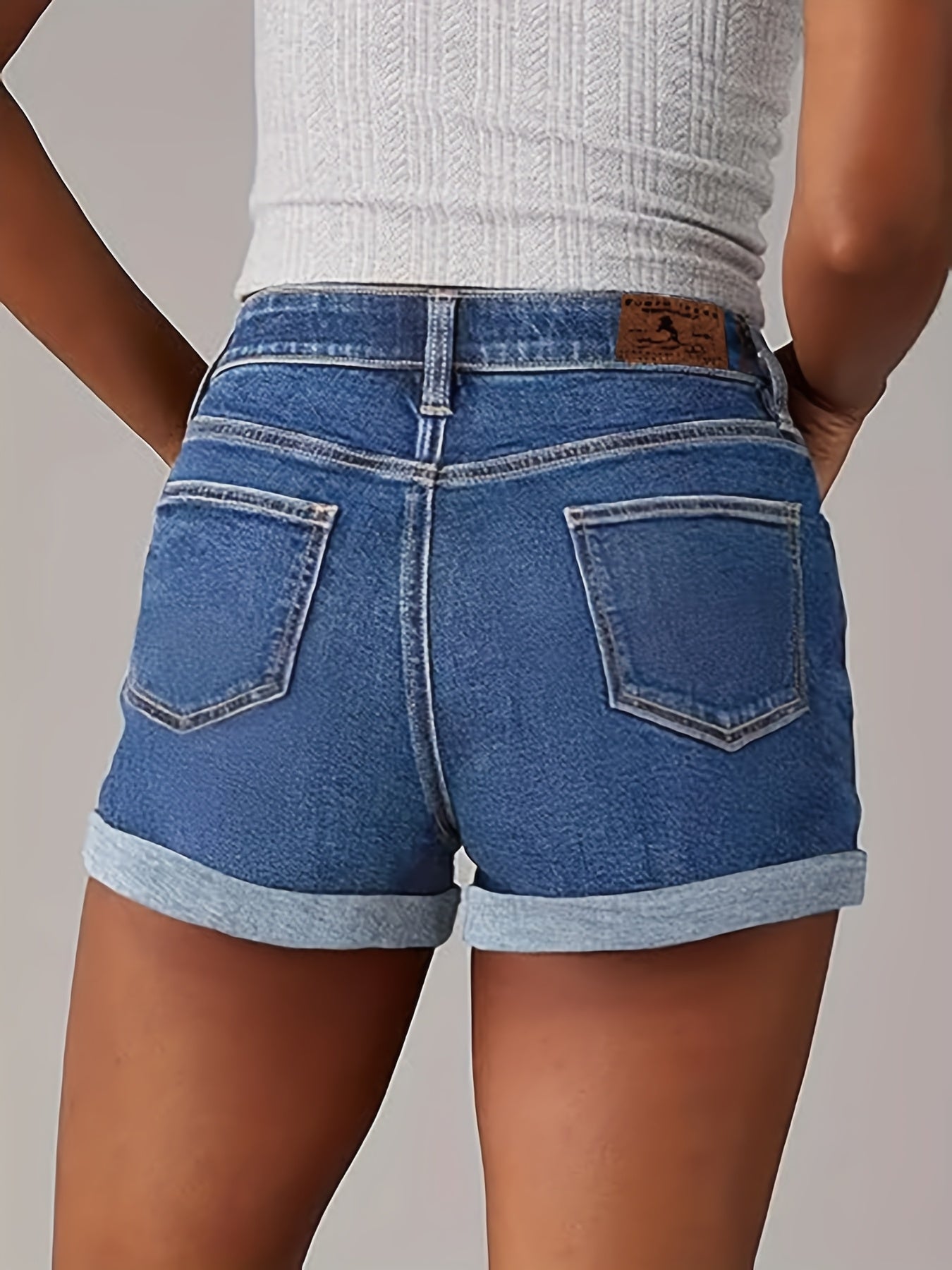 Design of Multicolored Asymmetric Closure Rolled Hem Elastic Shorts