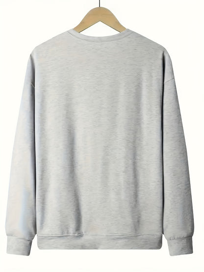 Customized Ladies' And Ladies' Pattern Hoodie - Round Neck Pullover, Casual Long Sleeved Round Neck Hoodie, Machine Washable Daily Comfortable Style, Soft Clothing, Autumn And Winter Sportswear, Seasonal Clothing
