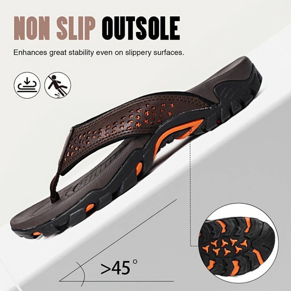 Men's Flip Flops - Slip-On for Beach & Water 407781