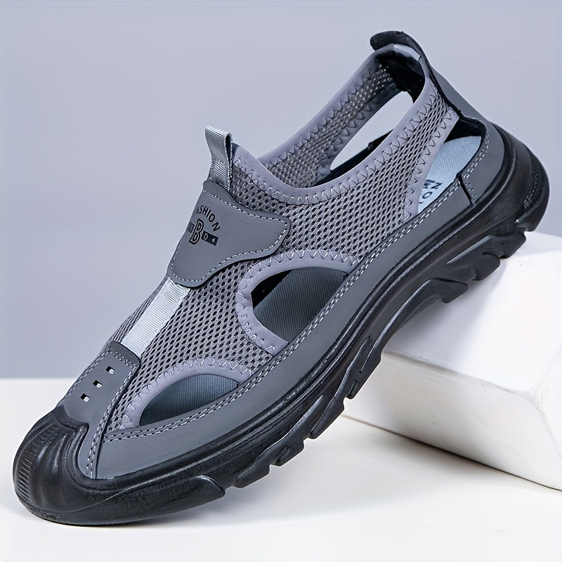 [Breathable Mesh Slip-On] Sneakers 2026 Men's New Summer Breathable Mesh Slip-On Shoes, Perfect for Driving, Outdoor Activities, And The Beach, Mens Shoes