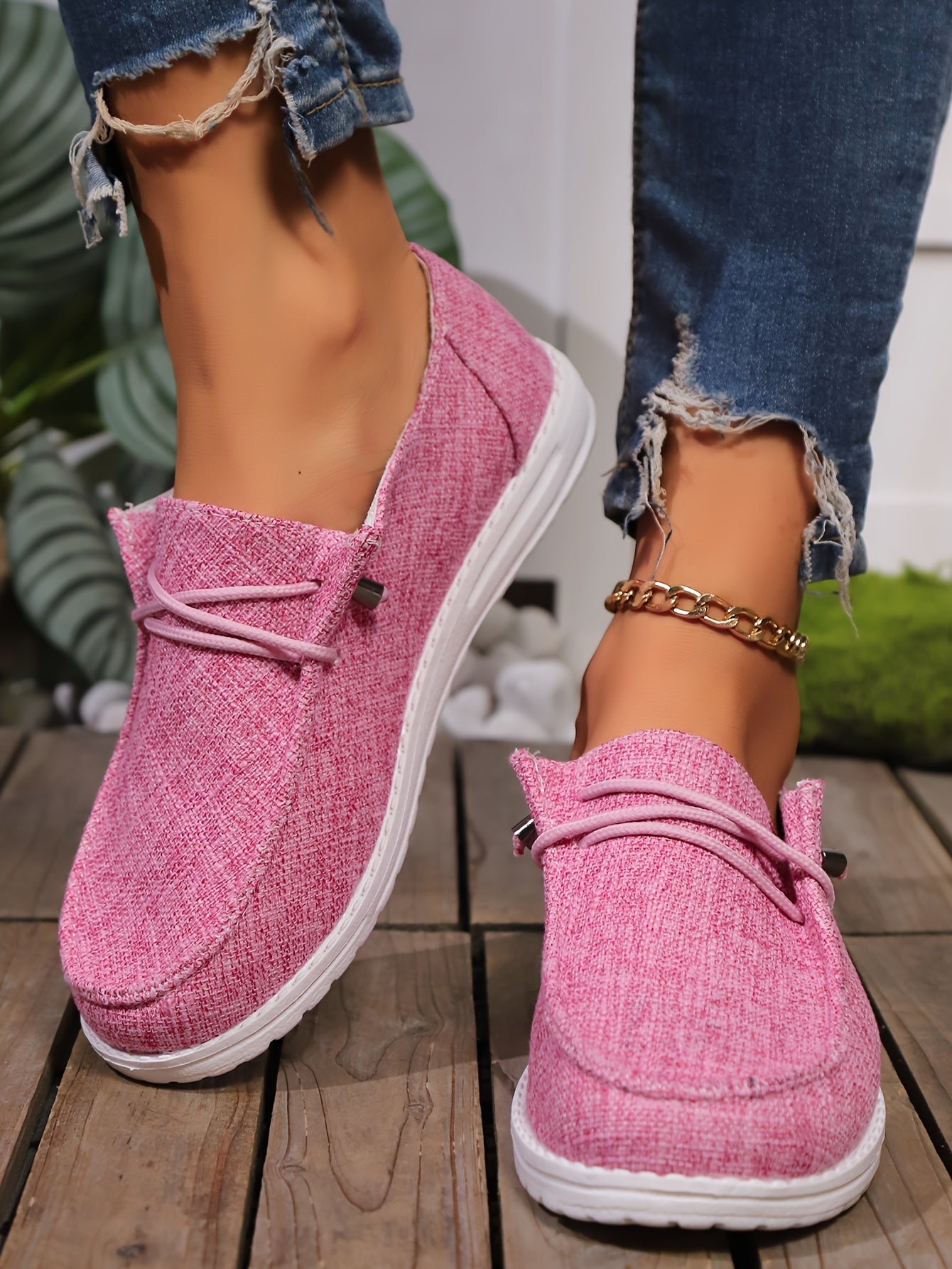 Comfortable Loafers - Super Lightweight, Breathable, Soft Sole, Round Toe, EVA Outsole, Women's Casual Everyday Shoes - All Seasons, Solid Colors, No Prints, Low-cut Flat Walking Shoes, Women Shoes, Sneakers