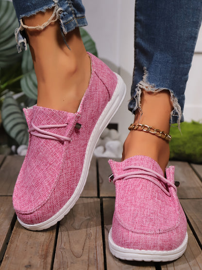 Comfortable Loafers - Super Lightweight, Breathable, Soft Sole, Round Toe, EVA Outsole, Women's Casual Everyday Shoes - All Seasons, Solid Colors, No Prints, Low-cut Flat Walking Shoes, Women Shoes, Sneakers