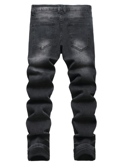 Women's Jeans - Black Distressed Stretch