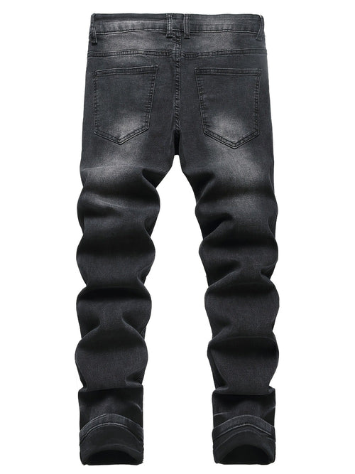 Women's Jeans - Black Distressed Stretch