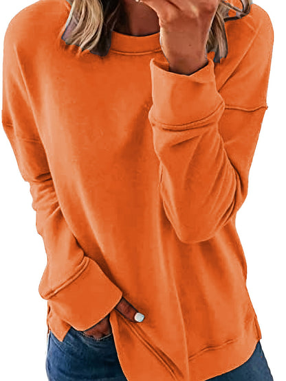 Women'S Autumn Winter Sweater, Long Sleeve Pullover Sweatshirt, Comfortable Casual Warm Style, Loose Fit Round Neck, Fashionable Street Style, 2026 Christmas Gift, Item, Essential Wardrobe Basic