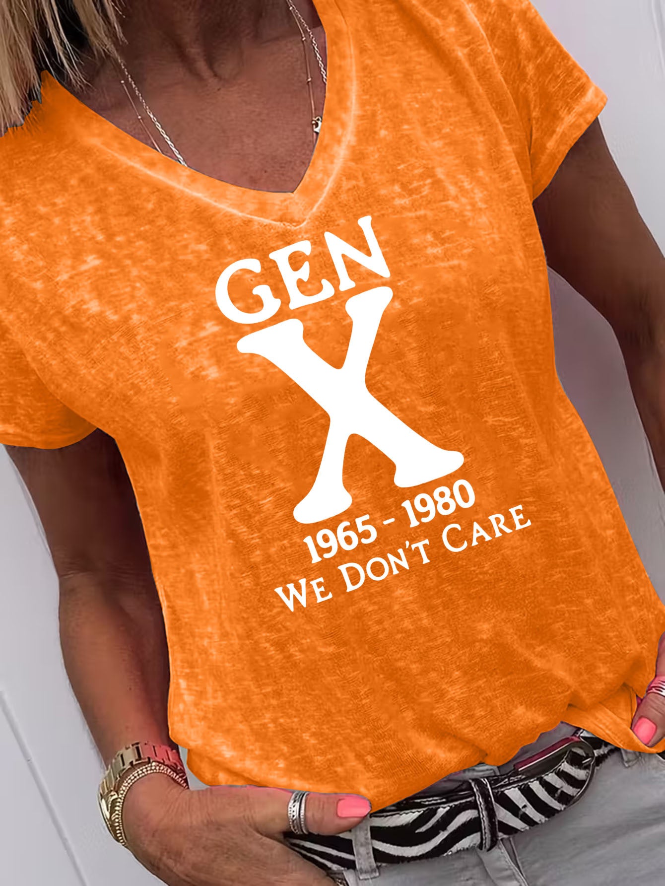 Casual Gen X Graphic Print TShirt, Gentle Drape Elegant Summer Tee, Loose Fit All Body Types, SkinFriendly Breathable Soft Comfortable Fabric, Easter's Day, Home Wedding Commute Outing Ready
