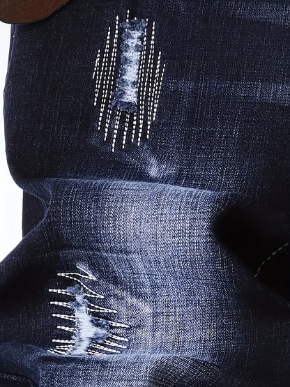 2026 New Men's Jeans, Fashionable Trend Slim Fit Jeans, Elastic Denim Leggings, Slimming Slim Fit Men's Pants, Slim Fit Version, Versatile Design, Suitable for All Seasons