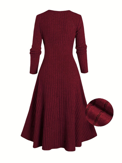 Plus Size - Plus Size, Women'S Bohemian Dress Set - Strapless Maxi Dress & Long Cardigan Coat, Maroon & Black/White/Gray/Beige/Red/Blue/ Green/Orange/, Stretchy Fabric for Resort, Casual, Formal Events - Elegant Boho Outfit