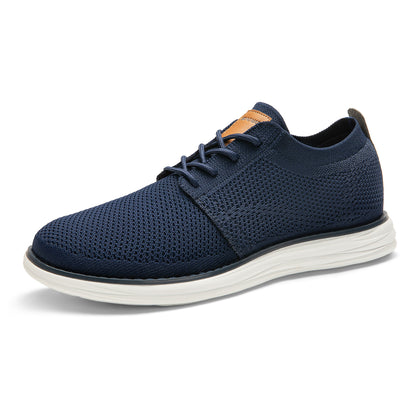 Bruno Marc Men's KnitFlex Breeze Mesh Sneakers Oxfords Lace-Up Lightweight Casual Walking Shoes