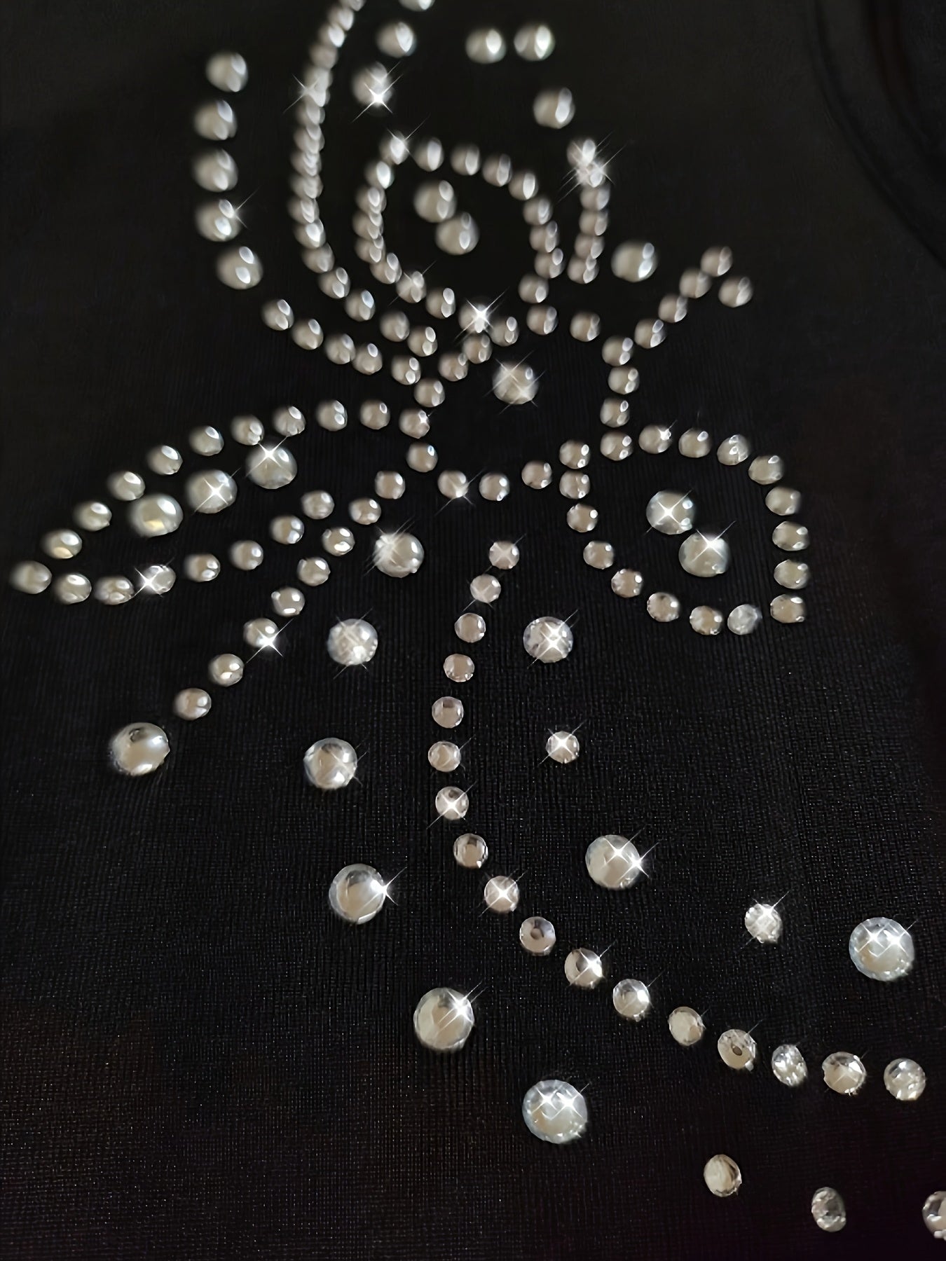 Black Bodycon Evening Gown for Women Featuring Elegant Cold Shoulder Design, Long Sleeves, And Rhinestone Embellishments