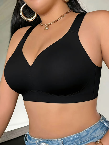 Bras for Women Supportive Wireless Push Up Bra Full Coverage No Underwire Seamless Plus Size for Older Women