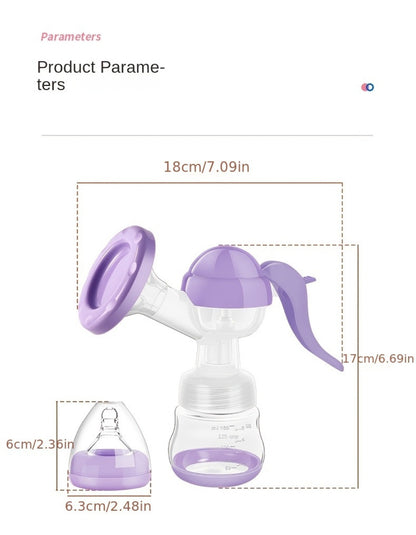 Breast Pump - Portable Manual Milk Collector