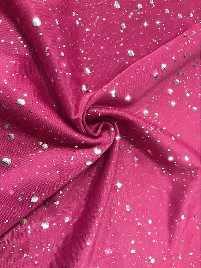 [Valentine's Day Gift] Elegant One-Shoulder Solid Color Slit to Thigh Elegant Peplum Party Sparkly Long Dress for Women, Valentine's Day Gift