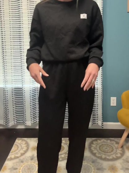 Women'S Casual Sweatshirt And Sweatpants Two-piece Set, Women'S Suit