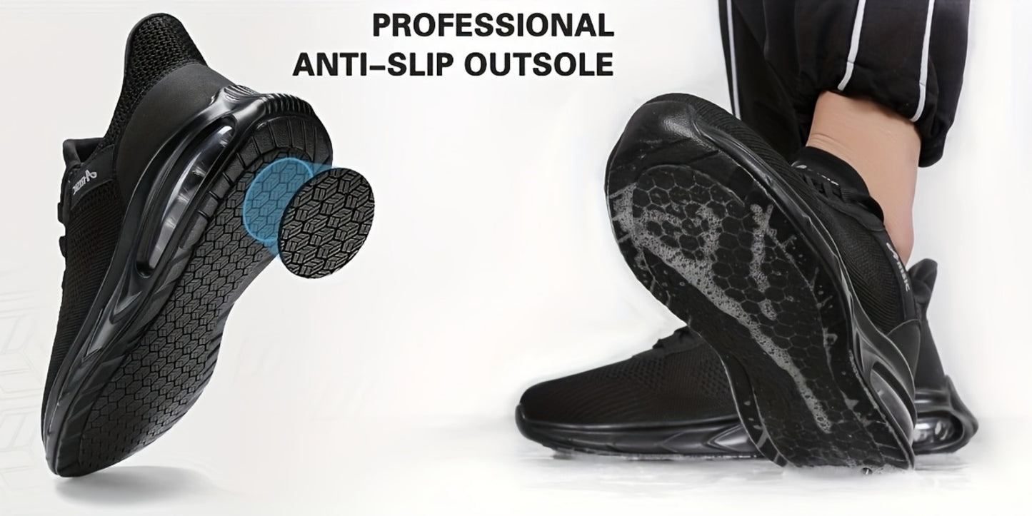Men's Work & Safety Shoes - Non-Slip Sole & Slip-On Ease
