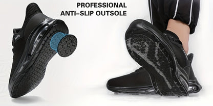 Men's Work & Safety Shoes - Non-Slip Sole & Slip-On Ease
