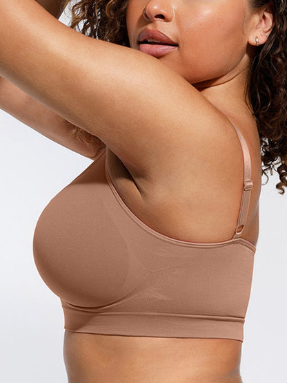 Women's Wireless Push Up Bra Stretch Comfort Bralettes No Underwire Bra Tshirt Bras Sports Bra