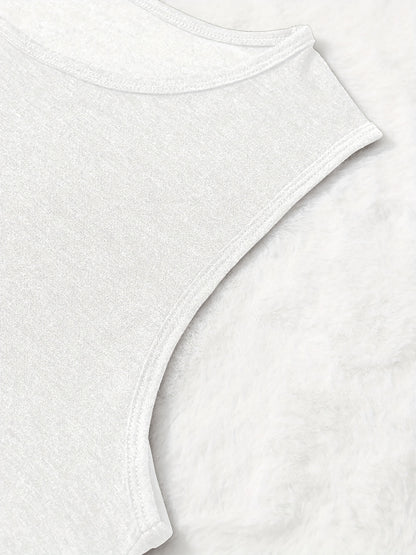 Women's Casual Sleeveless Tank Top with Texas Outline Design, Loose Breathable Opaque Fabric, Backless Round-Neck Lightweight T-Shirt, Machine Washable, for Women, Spring/Summer Outdoor Fashionable Shirt