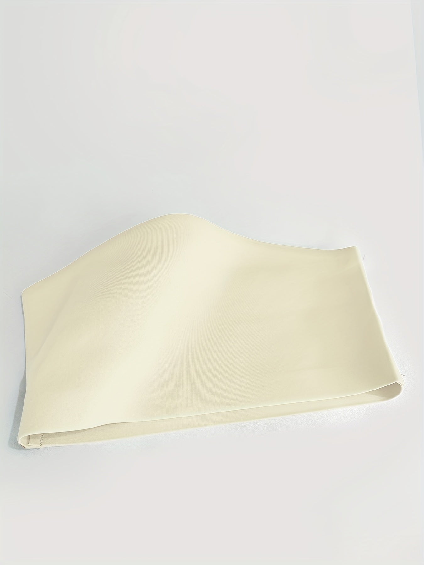 1pc ESSELEGANCE Seamless Wireless Bandeau Bra - Soft Nylon & Elastane Blend, No-Show Design, Beige/Nude, Comfortable Stretch Fit for Casual Attire