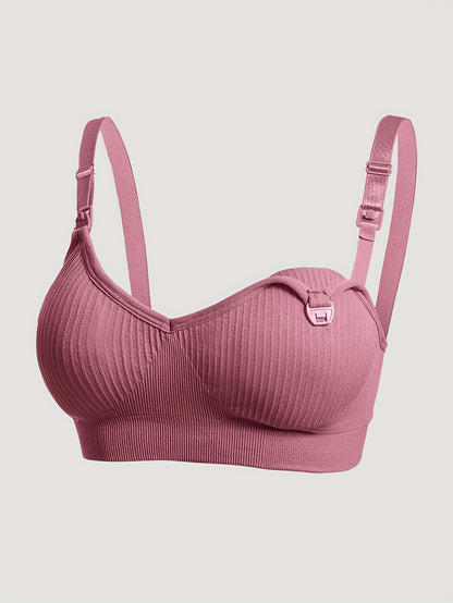 4pcs Sleep And Sports Dual Use Convenient Breastfeeding Anti Leakage Abdomen Control One Piece Seamless Fabric Suitable For Night Nursing Daily Sports
