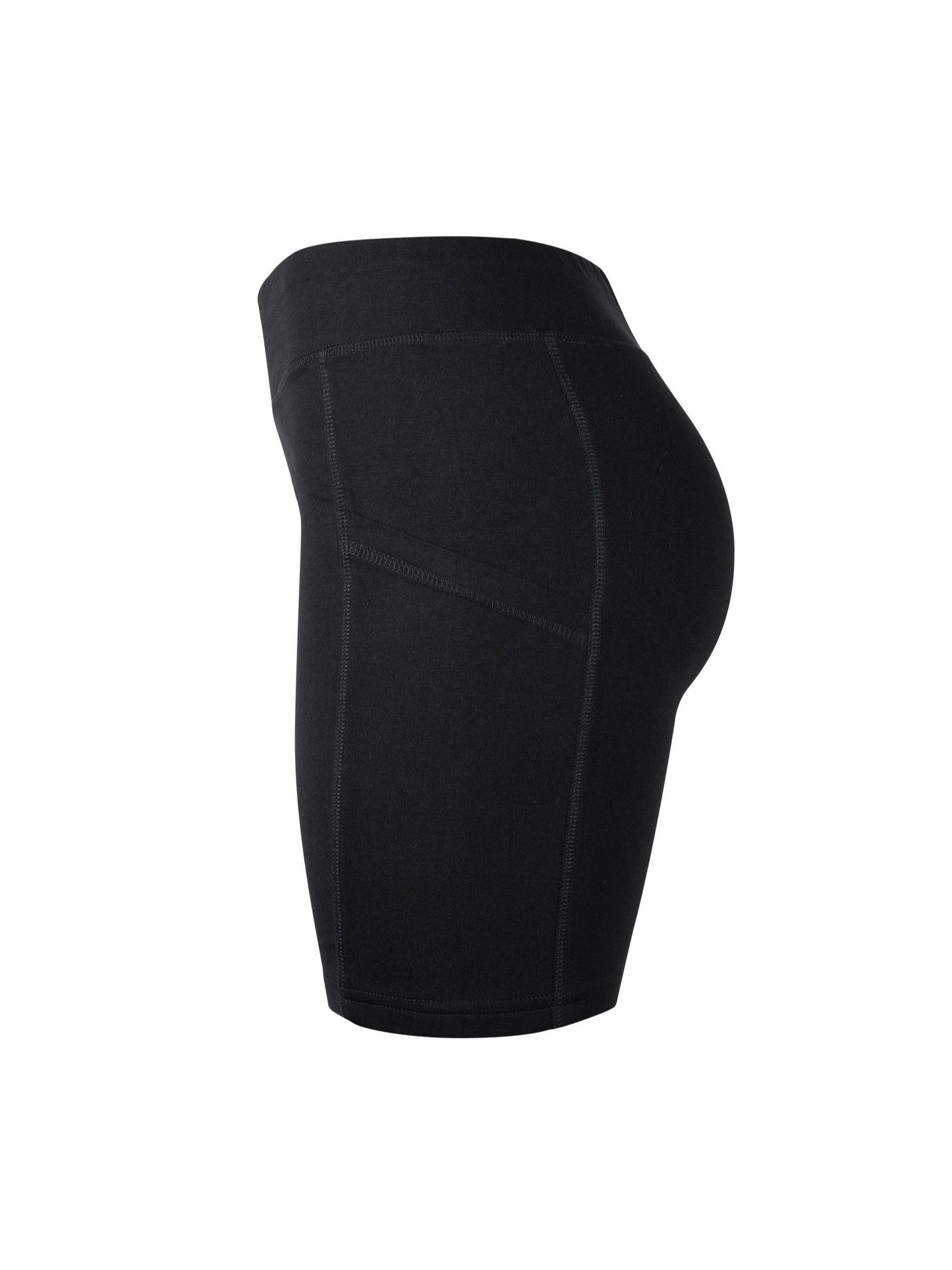 LADIES COTTON 15 INCH OUTSEAM SHORTS WITH POCKETS