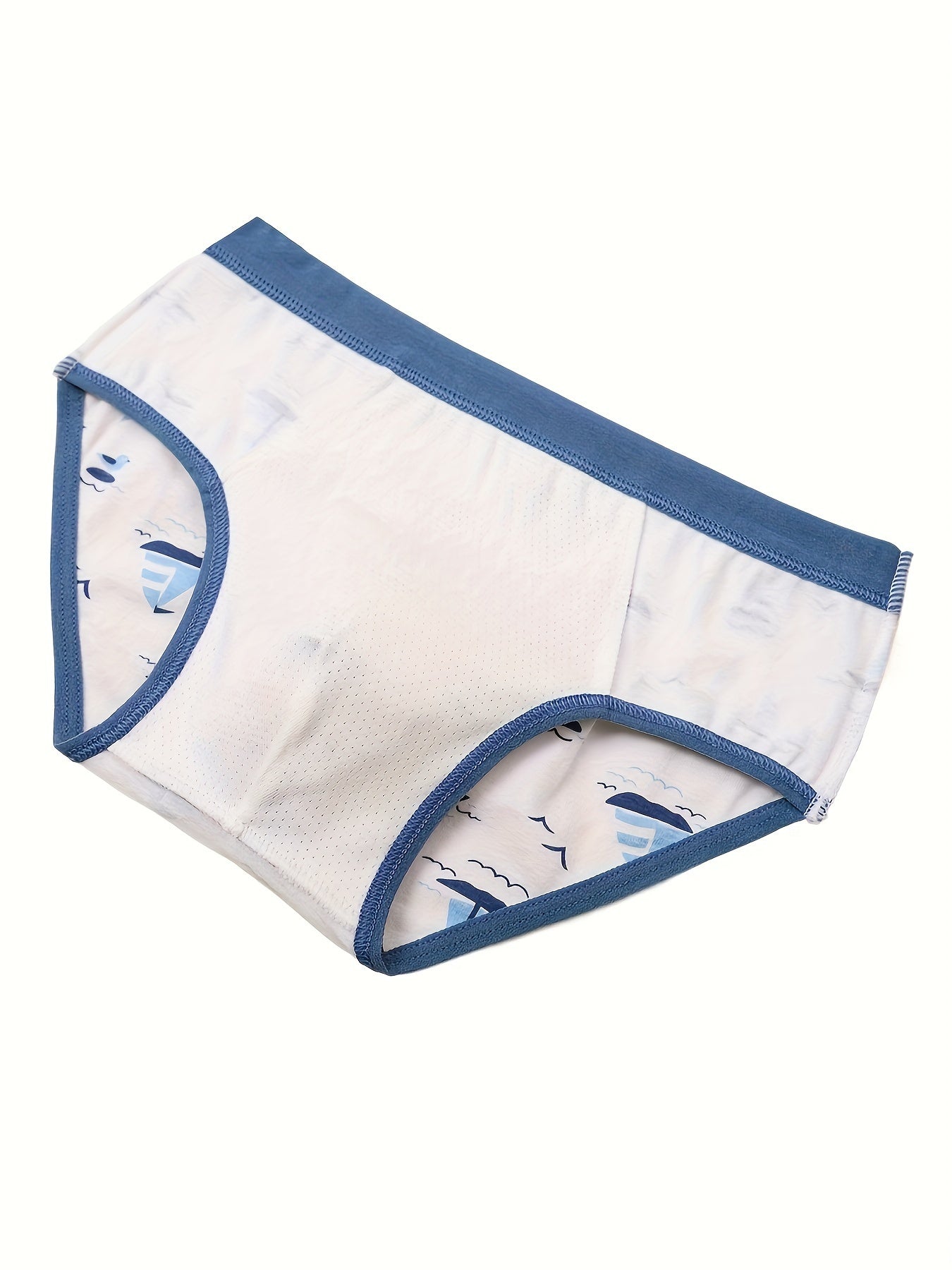 8pcs Boys' Ocean Crocodile Briefs - Soft, Breathable Blend Underwear with Stretch, Non-Transparent Animal Print for All Seasons