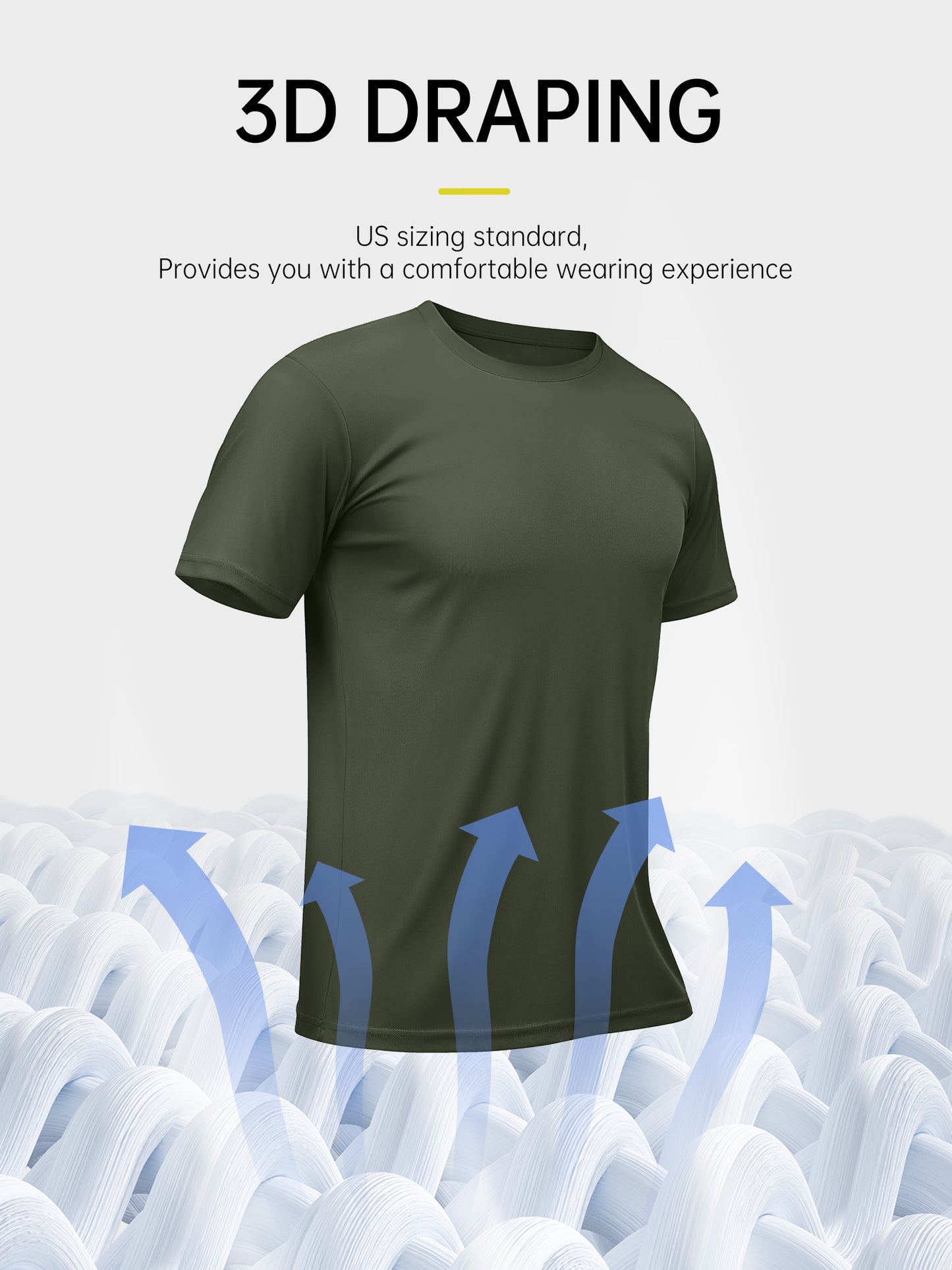 6pcs Men's Moisture-Wicking T-Shirts, Short-Sleeved Crew Neck Design, Lightweight Mesh Breathable Quick-Drying Design, Suitable for Sports Running Fitness, Everyday Layering, And Casual Wear| Comfortable Fit