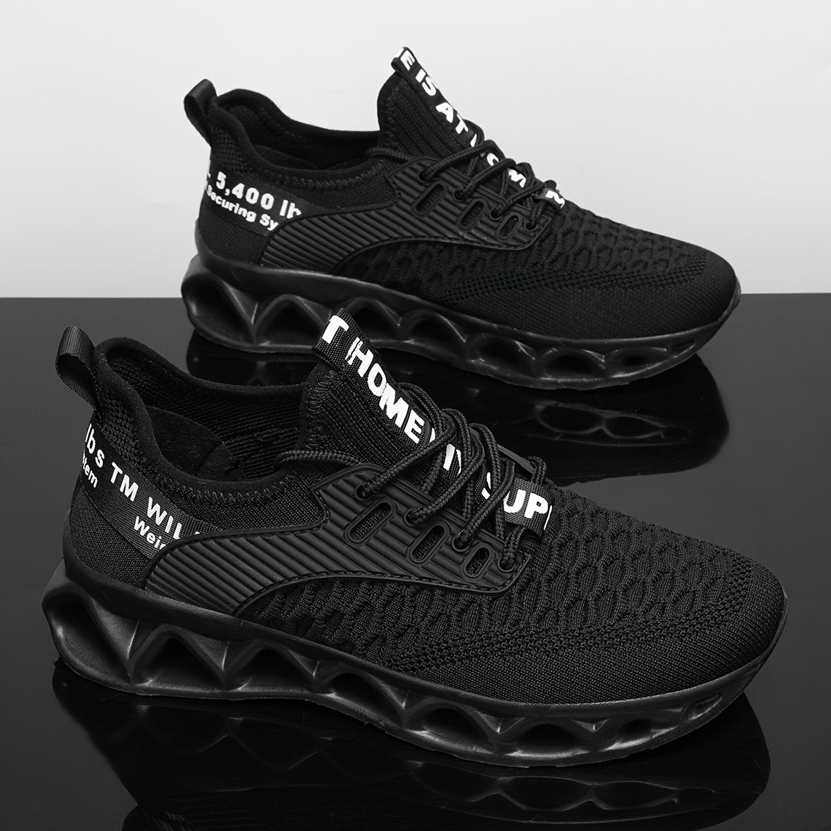 Men'S Breathable Sneakers - Lightweight Non-Slip Sneakers for Running, Walking, And Training