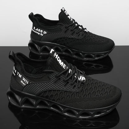 Men'S Breathable Sneakers - Lightweight Non-Slip Sneakers for Running, Walking, And Training