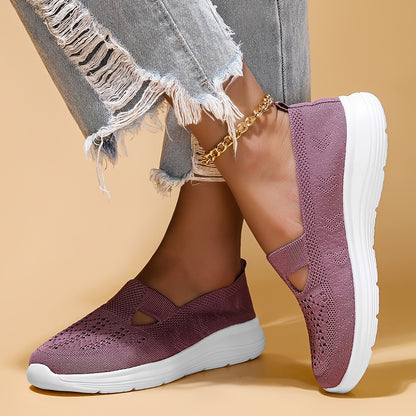 Women's Casual Loafers, Hollow Sports Shoes, Breathable Casual Shoes, Lightweight Outdoor Flat Shoes (plus Size) Suitable for Outdoor Casual Wear, Women Shoes