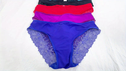 5pcs Ladies Sexy Lace Underwear, Translucent Fashion Elegant Mature Low Waist Panties, Romantic Dating Erotic Brief, Comfortable Soft Breathable Yoga Panties