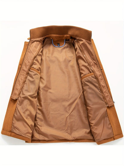Men's Versatile Fleece Single-Breasted Coat