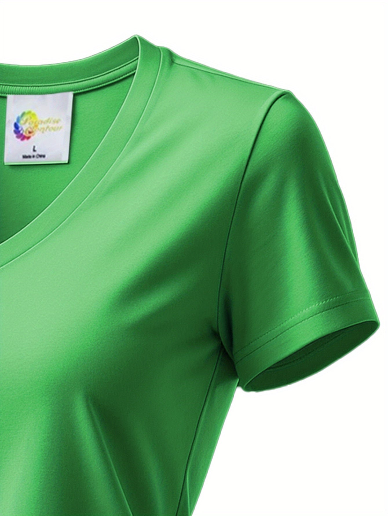 Women'S Soft V-Neck Sports T-Shirt, Cool And Breathable, - Quick-Dry Fabric, Designed for Outdoor Workouts, Comfortable And Versatile Fitness Wear Suitable for Everyday Exercise