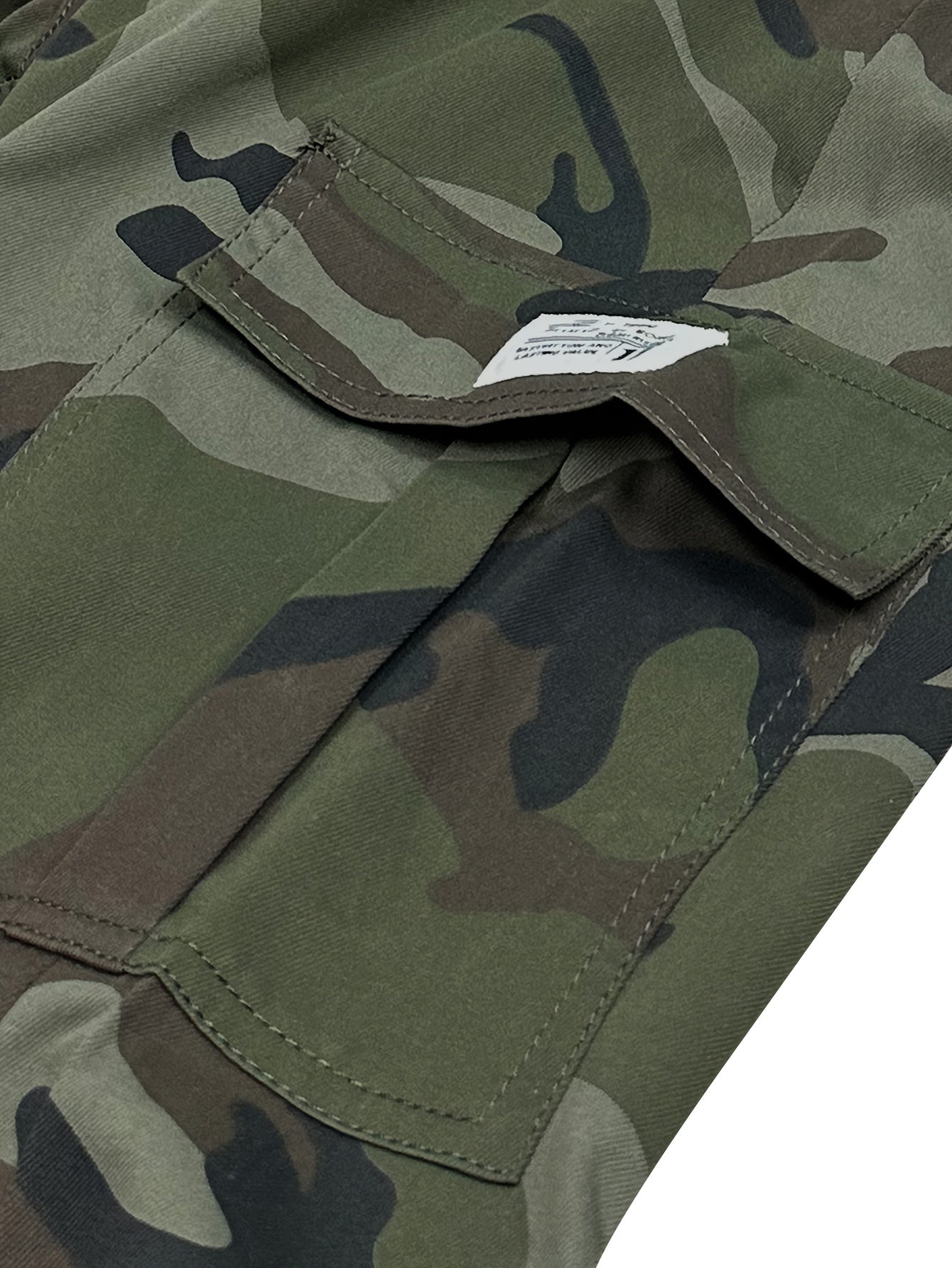 Men'S Camo Jogger Pants Military Cargo Pants Leg-Bound Tapered Casual Camouflage Pants