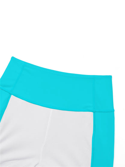 Women's High-Waisted Short Swim Shorts with Lace-Up, Perfect for Fitness, Yoga And Swimming