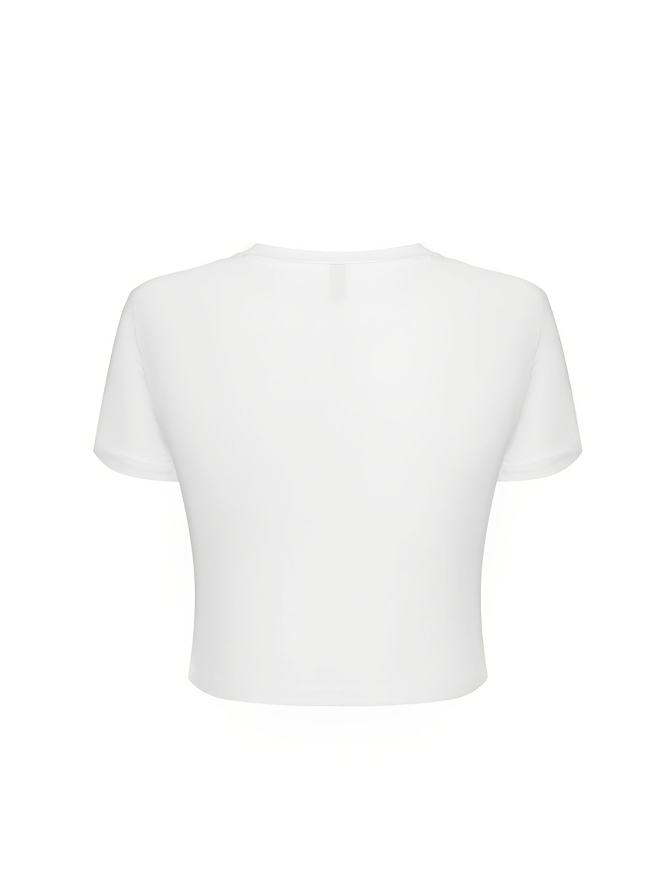 Fashion Glasses American Flag Left Lens Fashion Pattern Print Sexy Slim-Fit Crop Top for Women, Versatile Short Sleeve Round Neck Women'S T-Shirt, Spring/Summer Essential Cropped Top